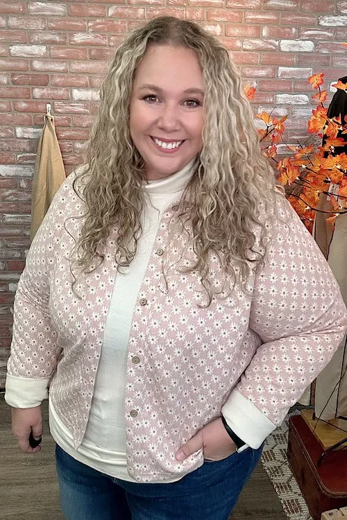 Frankie - Crop Floral Button Down - Pink