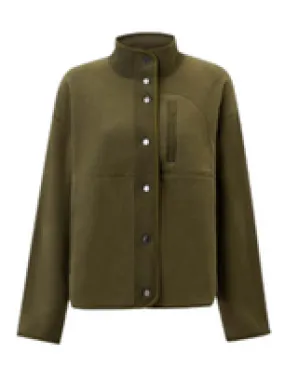 Jacket  Snap / Zipper Pocket Soft Fleece Women's Cypress   24F35-CYP