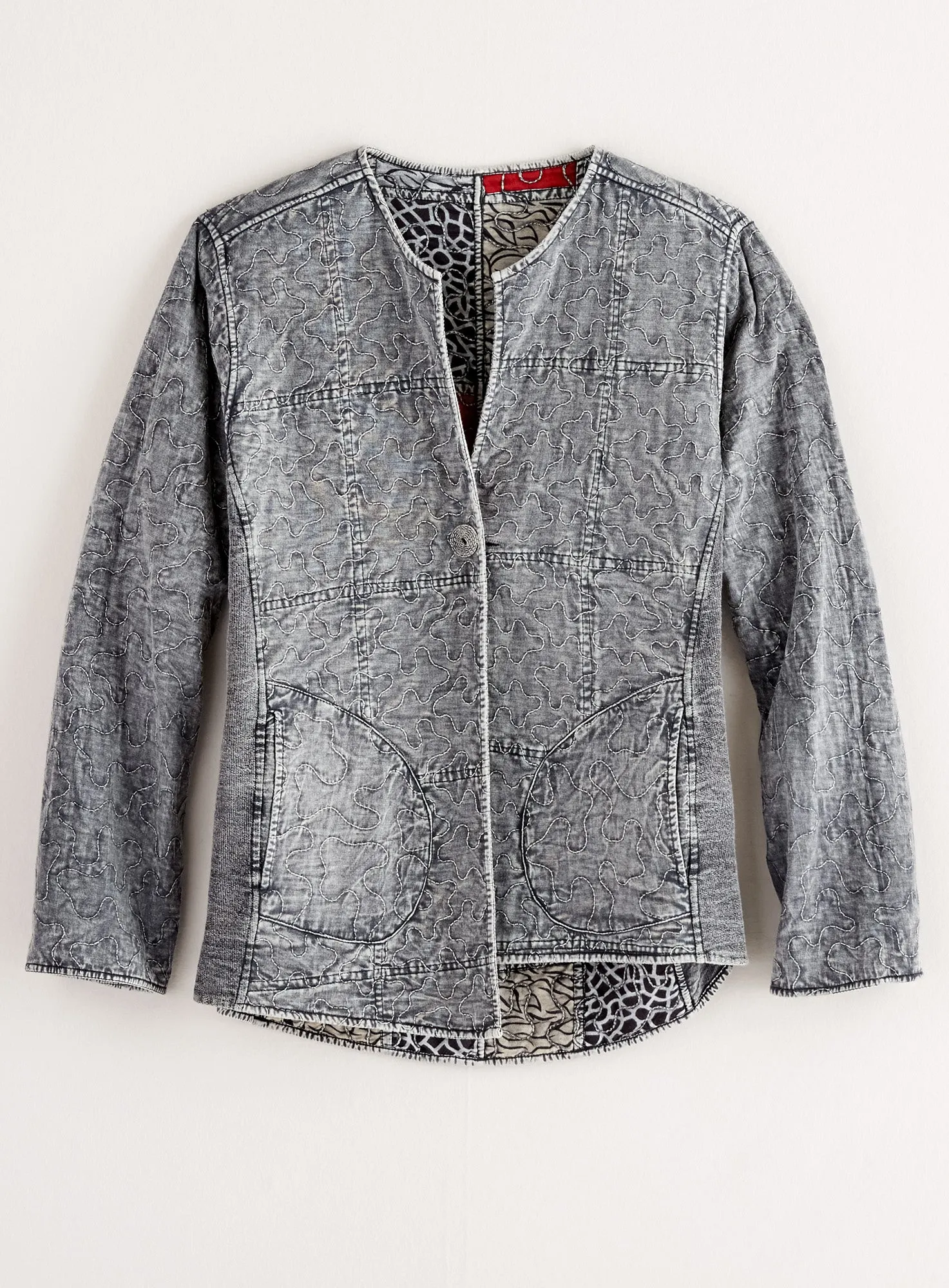 Reversible River Top-stitched Jacket